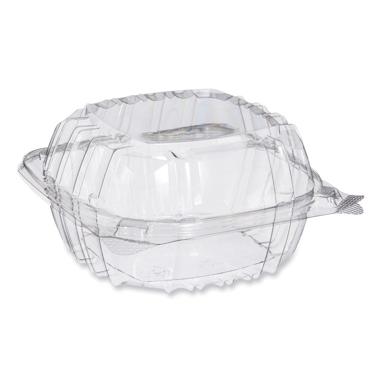 ClearSeal Hinged-Lid Plastic Containers, 5.86 x 3.11, Clear, Plastic, 500/Carton