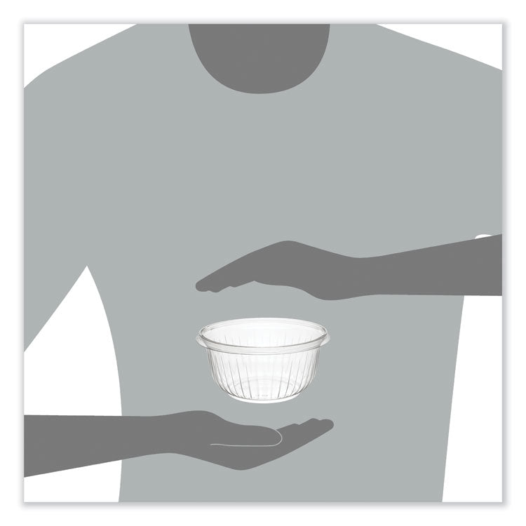 PresentaBowls Clear Bowls, 16 oz, Plastic, 63/Bag, 504/Carton