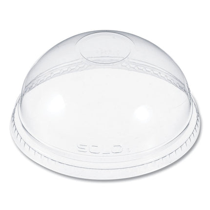 Plastic Dome Lid, Fits 5.5 oz to 26 oz Cold Cups, Clear, 1,000/Carton