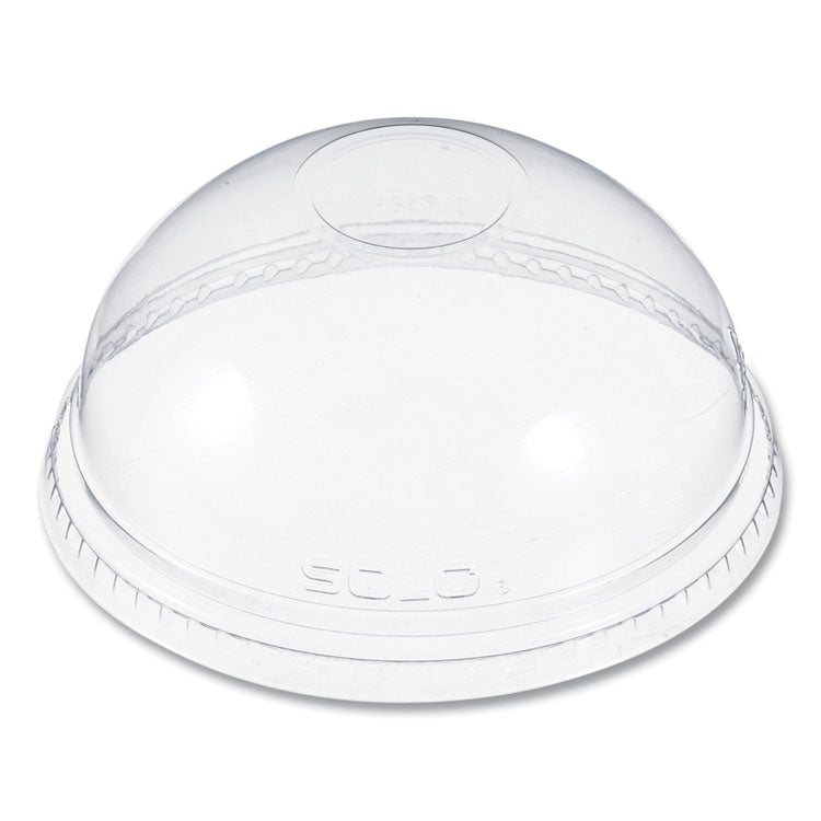 Plastic Dome Lid, Fits 5.5 oz to 26 oz Cold Cups, Clear, 1,000/Carton