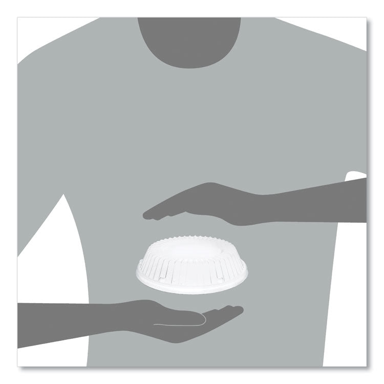 Dome Covers, Fit 6" Disposable Plates and 10 oz to 12 oz Disposable Bowls, Clear, Plastic, 1,000/Carton
