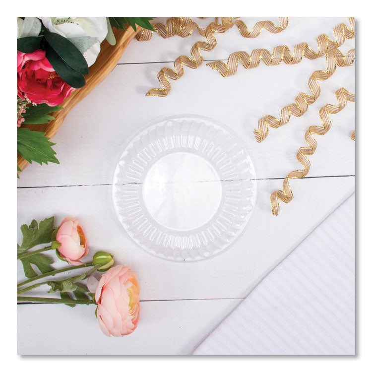 Dome Covers, Fit 6" Disposable Plates and 10 oz to 12 oz Disposable Bowls, Clear, Plastic, 1,000/Carton