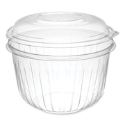 PresentaBowls Bowl/Lid Combo-Paks, 64 oz, Clear, Plastic, 126/Carton