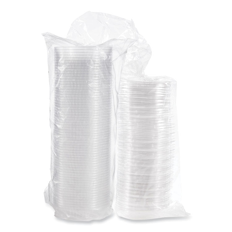 PresentaBowls Bowl/Lid Combo-Paks, 8 oz, Clear, Plastic, 63/Pack, 4 Pack/Carton