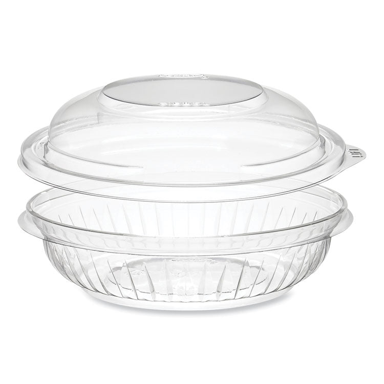PresentaBowls Bowl/Lid Combo-Paks, 8 oz, Clear, Plastic, 63/Pack, 4 Pack/Carton
