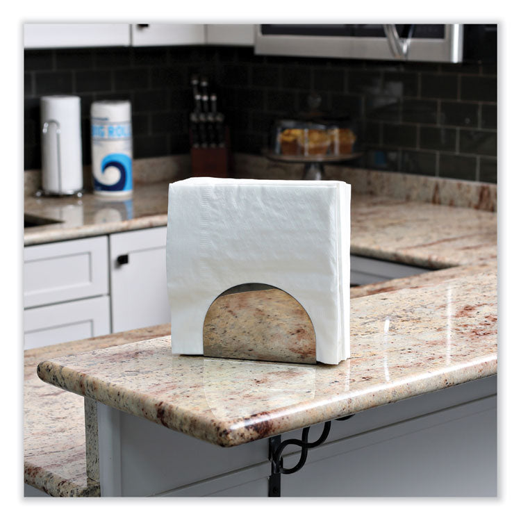 Dinner Napkin, 1-Ply, 17 x 17, White, 250/Pack, 12 Packs/Carton