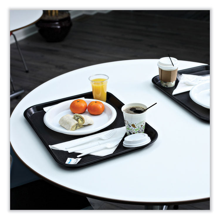 Deerfield Hot Cup Lids, Fits 10 oz to 20 oz Boardwalk Deerfield Hot Cups, Plastic, White, 50/Pack, 20 Packs/Carton