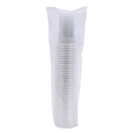 Clear Plastic Cold Cups, 9 oz, 50/Sleeve, 20 Sleeves/Carton