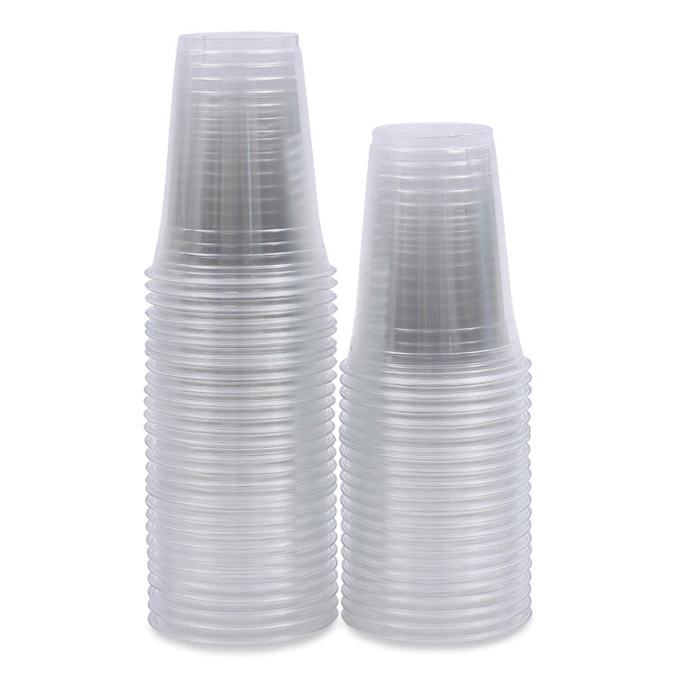 Clear Plastic Cold Cups, 16 oz, 50/Sleeve, 20 Sleeves/Carton