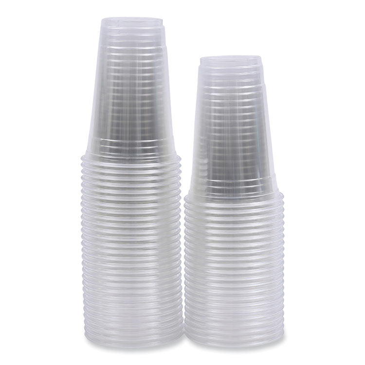 Clear Plastic Cold Cups, 20 oz, 50/Sleeve, 20 Sleeves/Carton