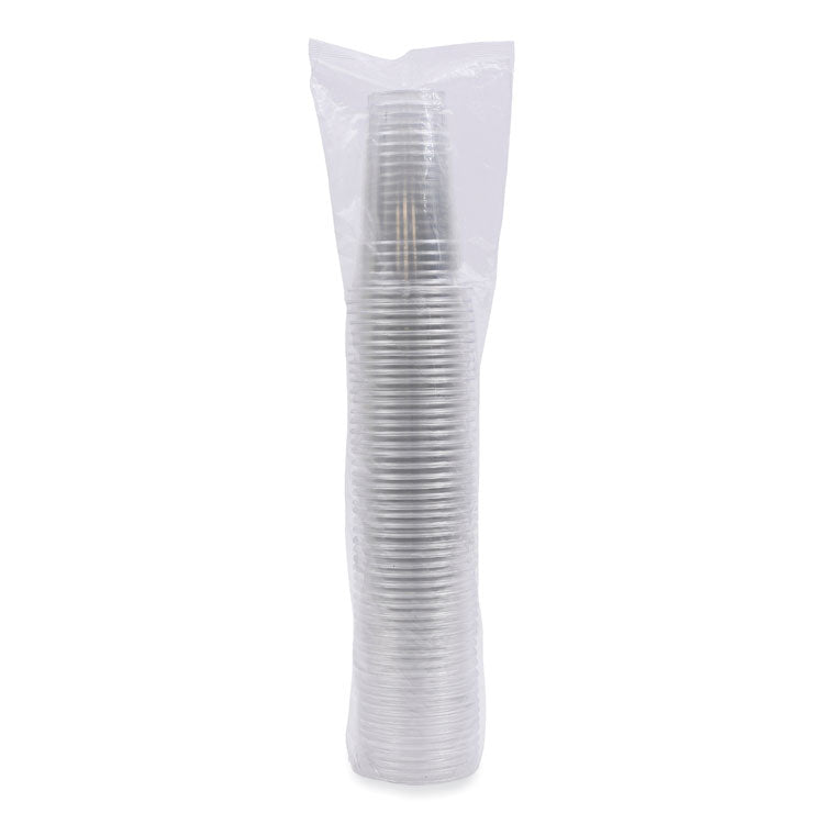 Clear Plastic Cold Cups, 24 oz, 50/Sleeve, 12 Sleeves/Carton