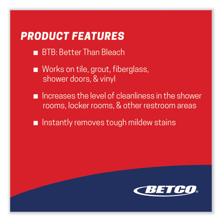 Btb Mildew Stain Remover, Apple, 32 Oz Spray Bottle, 12/carton