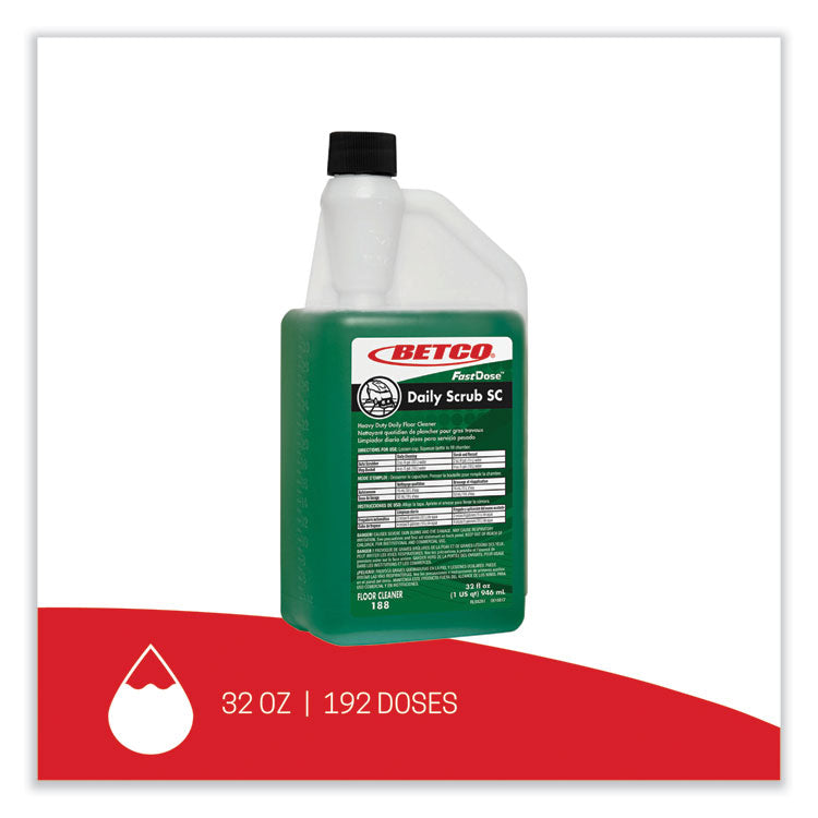 Daily Scrub SC Floor Cleaner, Characteristic Scent, 32 oz Bottle, 6/Carton