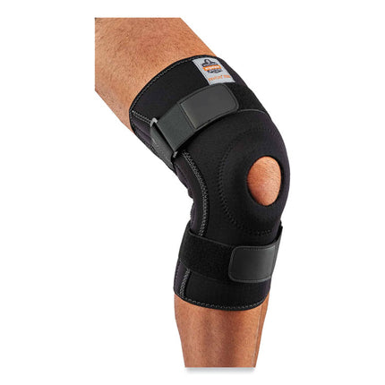 ProFlex 620 Open Patella Spiral Stays Knee Sleeve, 2X-Large, Black