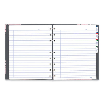 Notepro Notebook, 1-Subject, Medium/college Rule, Pink/gray Cover, (75) 9.25 X 7.25 Sheets