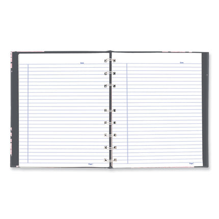 Notepro Notebook, 1-Subject, Medium/college Rule, Pink/gray Cover, (75) 9.25 X 7.25 Sheets