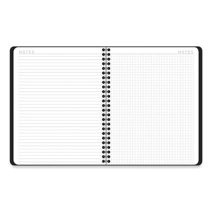 Contempo Lite Academic Year Weekly/Monthly Planner, 8.75 x 7.87, Black Cover, 12-Month (July to June) 2024 to 2025