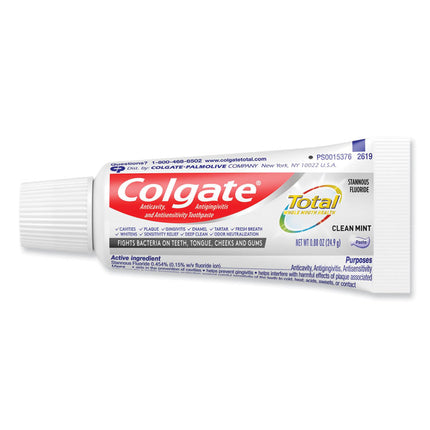 Total Toothpaste, Coolmint, 0.88 Oz, 24/carton