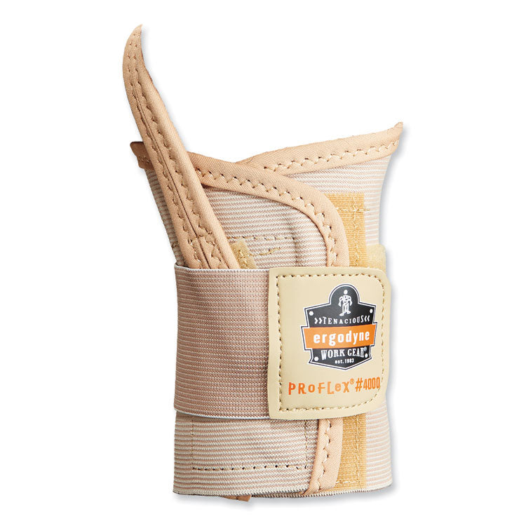 ProFlex 4000 Single Strap Wrist Support, Medium, Fits Left Hand, Tan