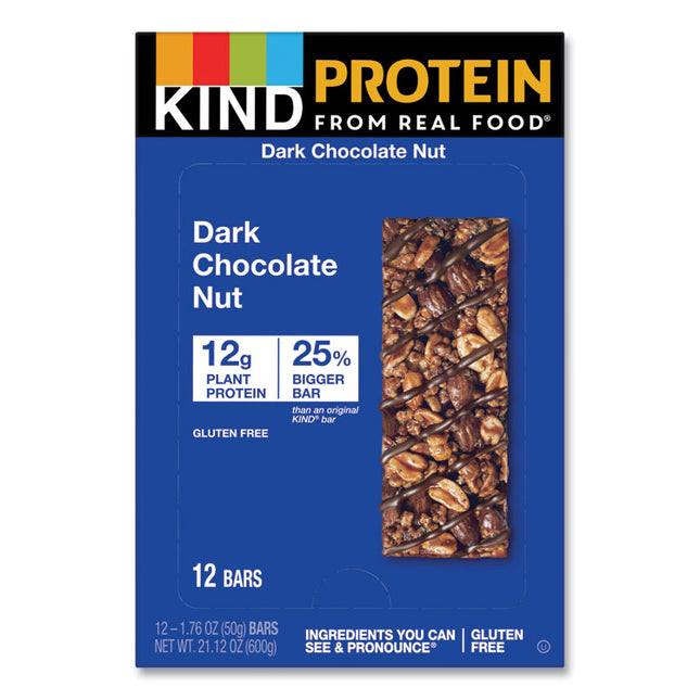Protein Bars, Double Dark Chocolate, 1.76 Oz, 12/pack