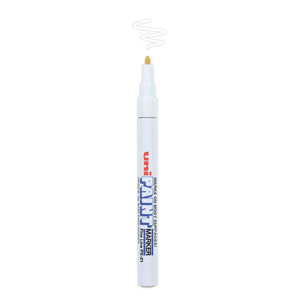 Permanent Marker, Fine Bullet Tip, White