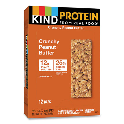 Protein Bars, Crunchy Peanut Butter, 1.76 Oz, 12/pack