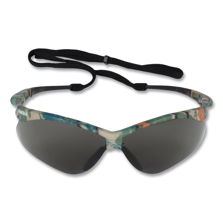 V30 NEMESIS Safety Eyewear, Plastic Camo Frame, Smoke Polycarbonate Lens, 12/Box