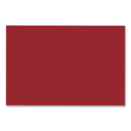 SunWorks Construction Paper, 50 lb Text Weight, 12 x 18, Holiday Red, 50/Pack
