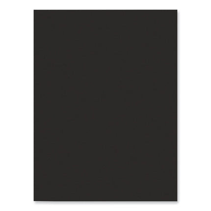 SunWorks Construction Paper, 50 lb Text Weight, 9 x 12, Black, 50/Pack