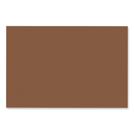 SunWorks Construction Paper, 50 lb Text Weight, 12 x 18, Brown, 50/Pack