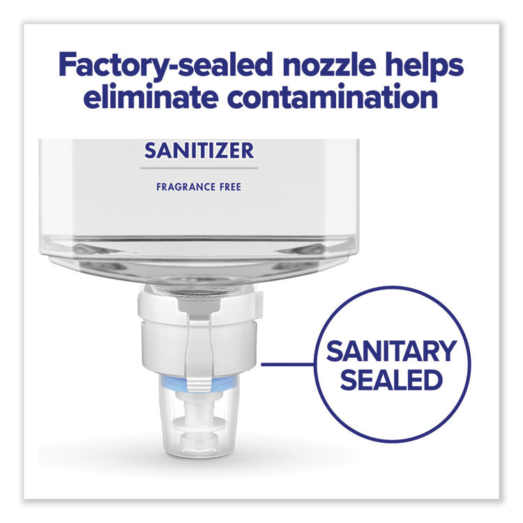Advanced Hand Sanitizer Gel Refill, 1,200 mL, Clean Scent, For ES6 Dispensers, 2/Carton