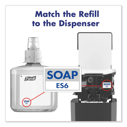 HEALTHY SOAP Gentle and Free Foam Refill, For ES6 Dispensers, Fragrance-Free, 1,200 mL, 2/Carton
