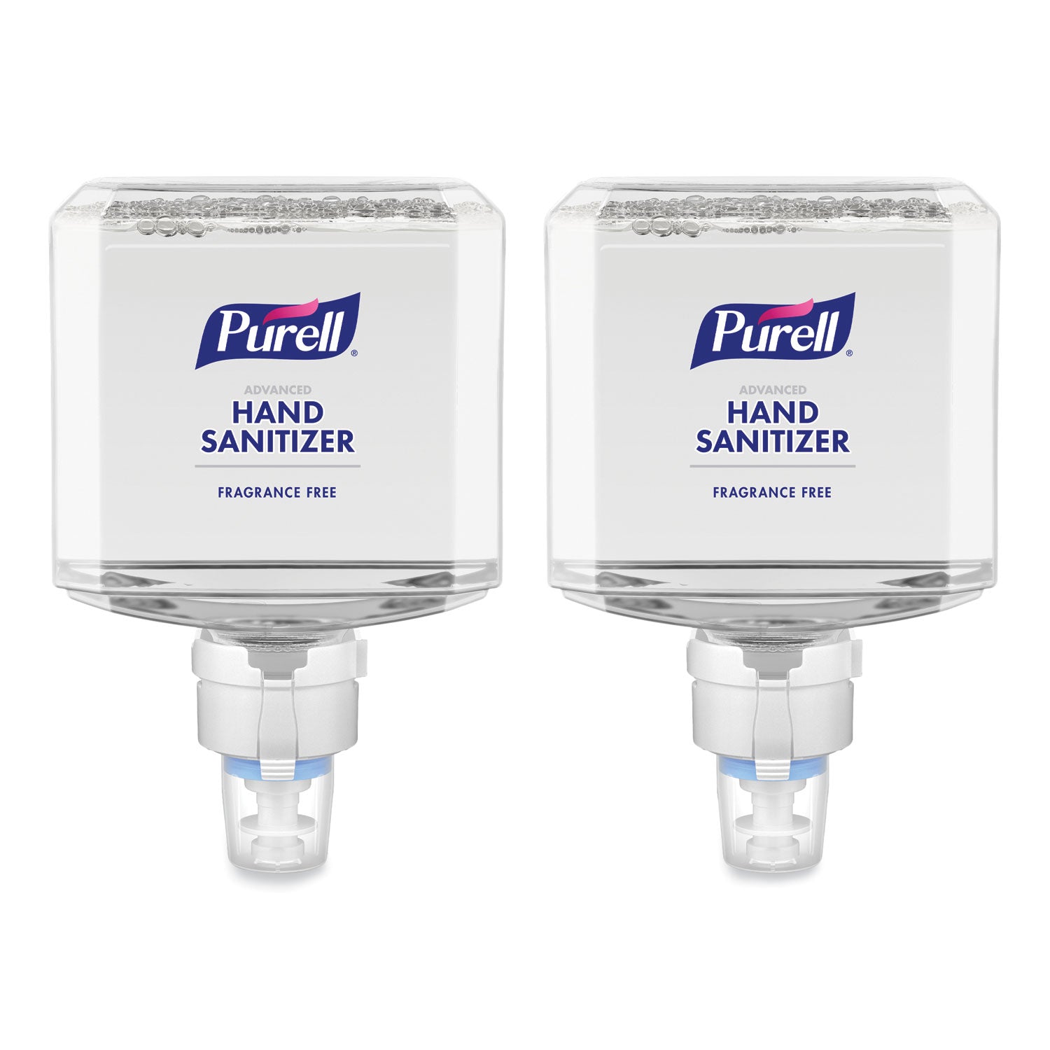 Advanced Hand Sanitizer Gentle and Free Foam, 1,200 mL Refill, Fragrance-Free, For ES8 Dispensers, 2/Carton