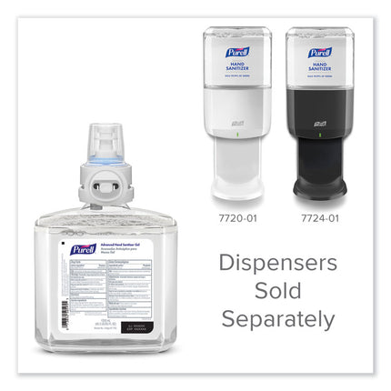 Advanced Hand Sanitizer Gel Refill, 1,200 mL, Clean Scent, For ES8 Dispensers, 2/Carton