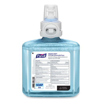 HEALTHY SOAP 0.5% BAK Antimicrobial Foam Refill, For ES8 Dispensers, Light Citrus Floral, 1,200 mL, 2/Carton