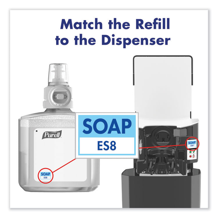CLEAN RELEASE Technology (CRT) HEALTHY SOAP High Performance Foam Refill, For ES8 Dispensers, Fragrance-Free, 1,200 mL, 2/CT