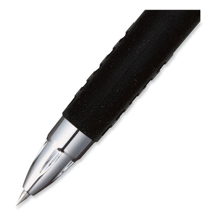 207 Ultra Micro Gel Pen, Retractable, Ultra-Micro 0.38 mm, Black Ink, Clear/Black Barrel