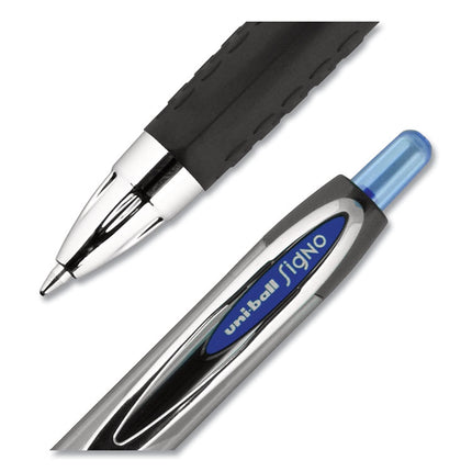 Signo 207 Gel Pen Value Pack, Retractable, Medium 0.7 mm, Blue Ink, Smoke/Black/Blue Barrel, 36/Box