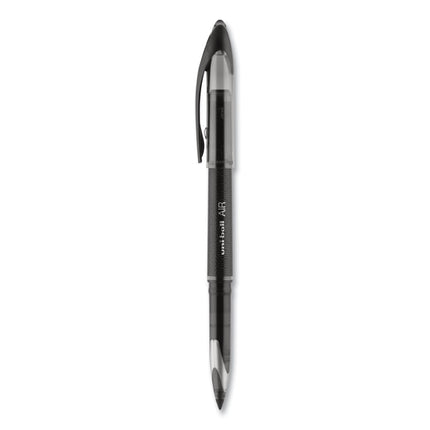 AIR Porous Rollerball Pen, Stick, Medium 0.7 mm, Black Ink, Black Barrel, Dozen