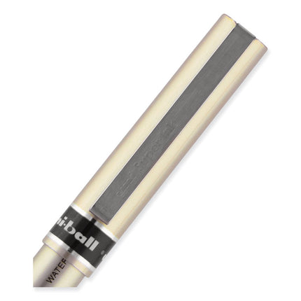 Deluxe Rollerball Pen, Stick, Fine 0.7 mm, Black Ink, Champagne/Black Barrel, Dozen