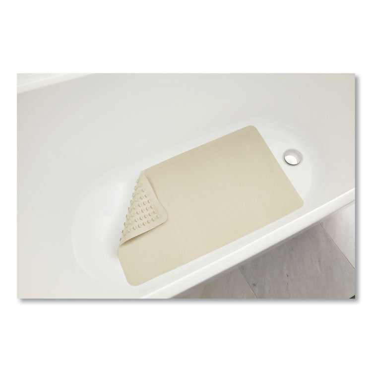 Safti-Grip Latex-Free Vinyl Bath Mat, 16 X 28, White
