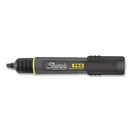 Pro Permanent Marker, Broad Chisel Tip, Black, Dozen