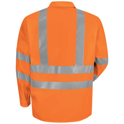Red Kap® Hi-Visibility Long Sleeve Work Shirt - Type R, Class 3 / SS14OF