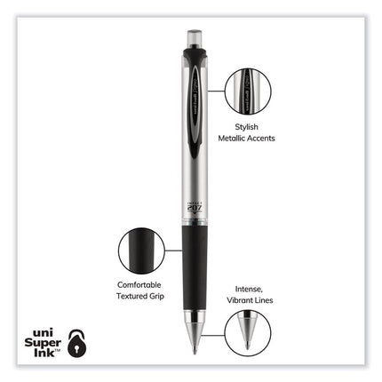 207 Impact Gel Pen, Retractable, Bold 1 Mm, Black Ink, Black Barrel