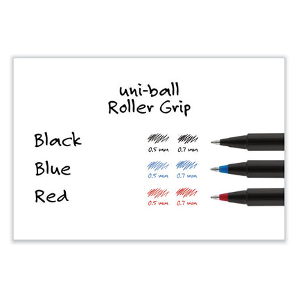 Deluxe Rollerball Pen, Stick, Extra-Fine 0.5 mm, Black Ink, Metallic Gray/Black Barrel, Dozen