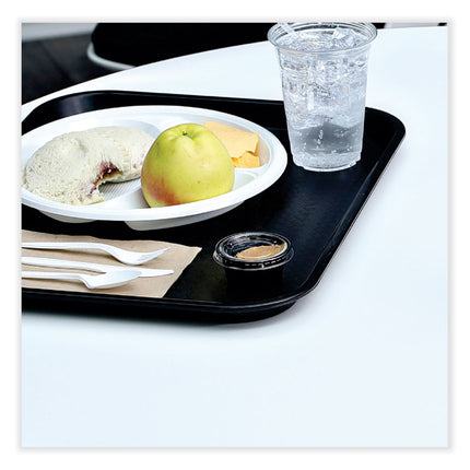 Souffle/Portion Cups, 2 oz, Plastic, Black, 125/Sleeve, 20 Sleeves/Carton