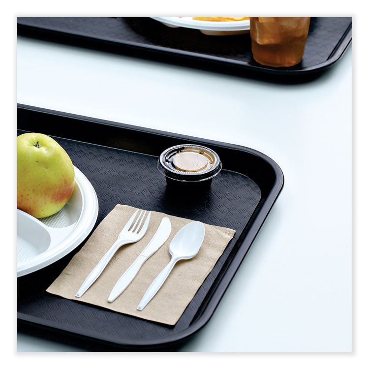 Souffle/Portion Cups, 2 oz, Plastic, Black, 125/Sleeve, 20 Sleeves/Carton