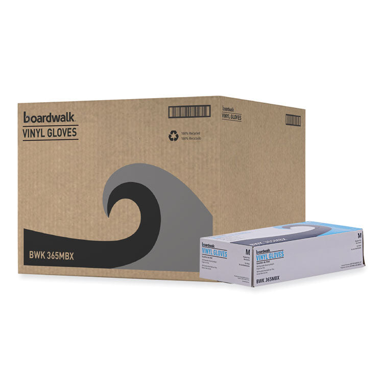 General Purpose Vinyl Gloves, Powder/Latex-Free, 2.6 mil, Medium, Clear, 100/Box