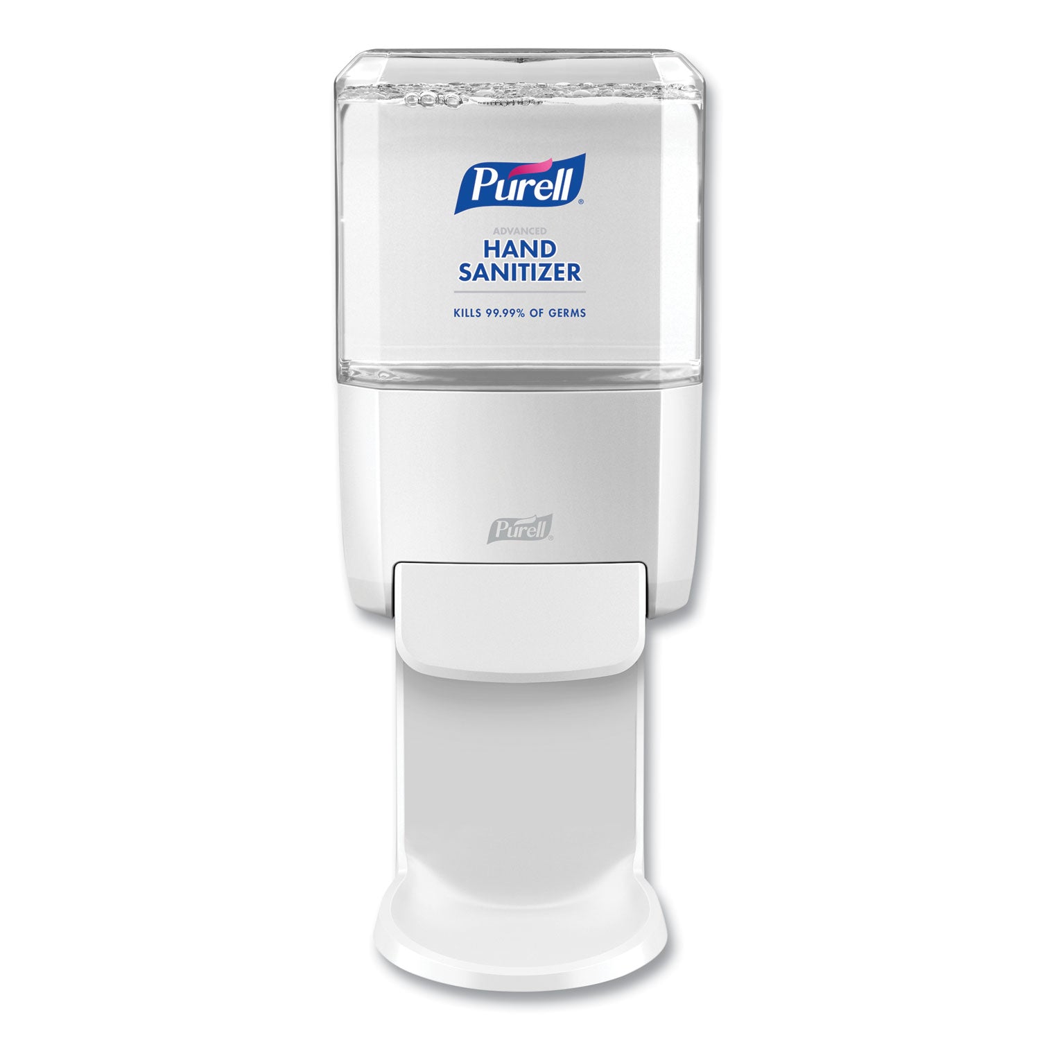Push-Style Hand Sanitizer Dispenser, 1,200 Ml, 5.25 X 8.56 X 12.13, White