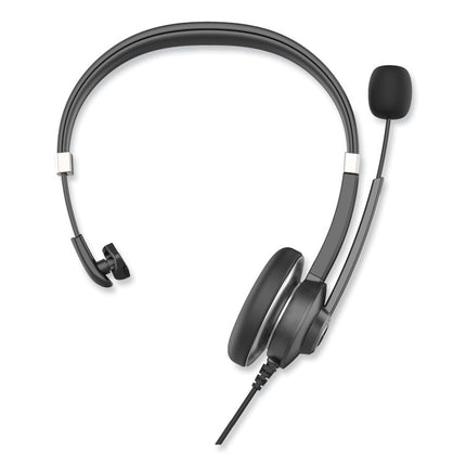 IVR70001 Monaural Over The Head Headset, Black/Silver